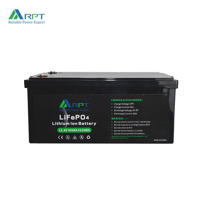 Bom preço. 12.8V 400Ah LiFePO4 Substituição de ácido de chumbo 8000 ciclos Bateria de lítio para autocaravanas on-line