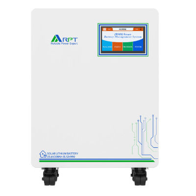 Bom preço. Armazenamento de Energia Residencial LiFePO4 5,2 KWh de Capacidade e Painéis Solares de 200W para Gerenciamento Sustentável de Energia on-line