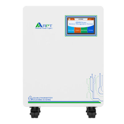RPT Bateria doméstica montada em rodas Bateria de lítio Armazenamento de energia solar 5,12 kWh/10,24 kWh/14,34 kWh