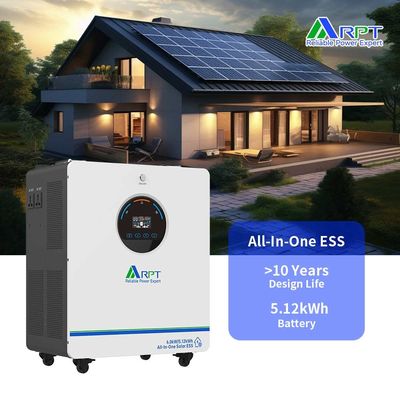 Bom preço. Bateria RPT 6KW Inverter solar 51.2V 100AH LiFePO4 Bateria de lítio para 6KW 5.12KWh Sistema de armazenamento de energia para casa on-line